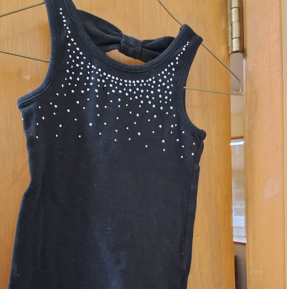 Black Sleeveless Top with Silver Studs